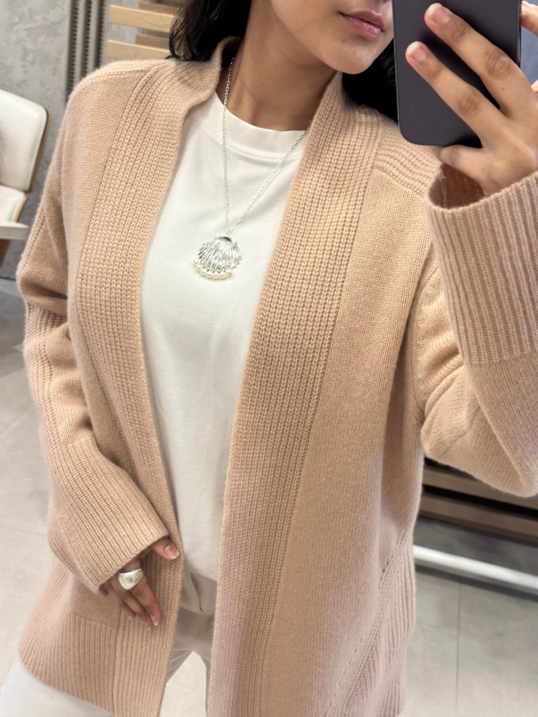 Seashell Necklace with Pearls by Studio Liberté on curated-crowd.com