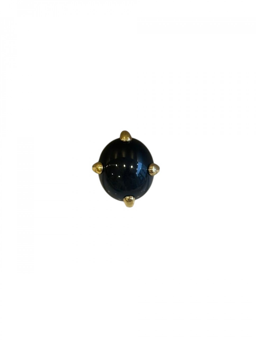 Black Obsidian Set Chrissie Ring by Tay Jewellery on curated-crowd.com
