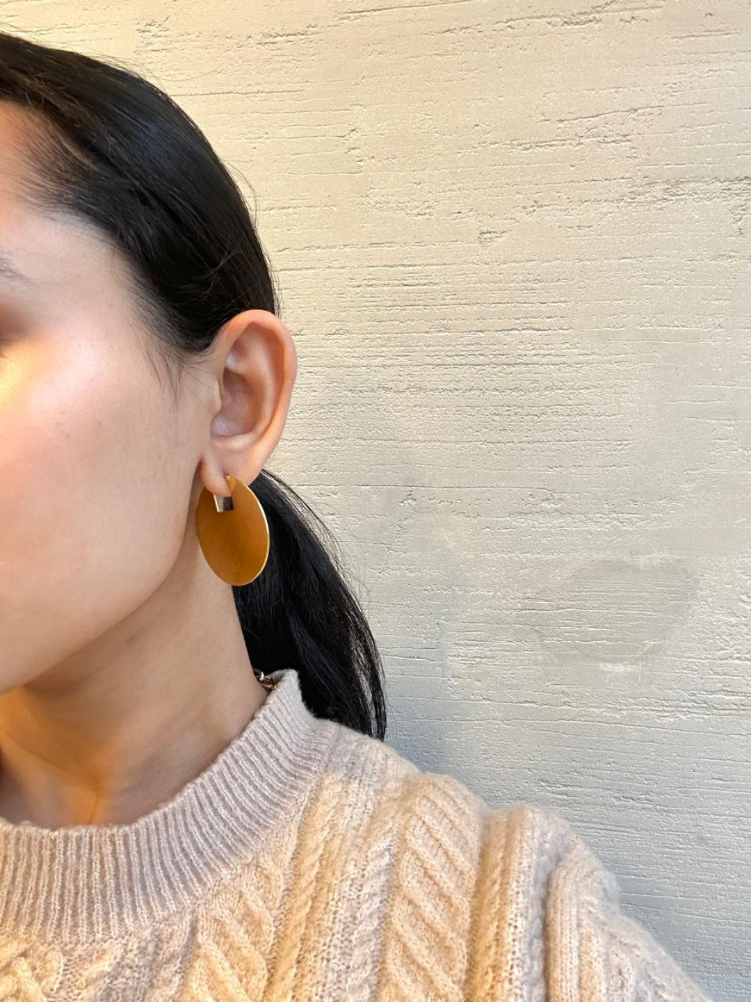 Large Disc Earrings by Tay Jewellery on curated-crowd.com