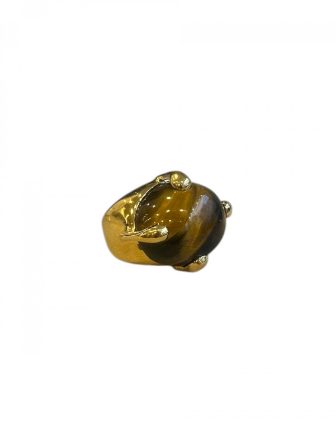 Tiger Eye Set Chrissie Ring by Tay Jewellery on curated-crowd.com