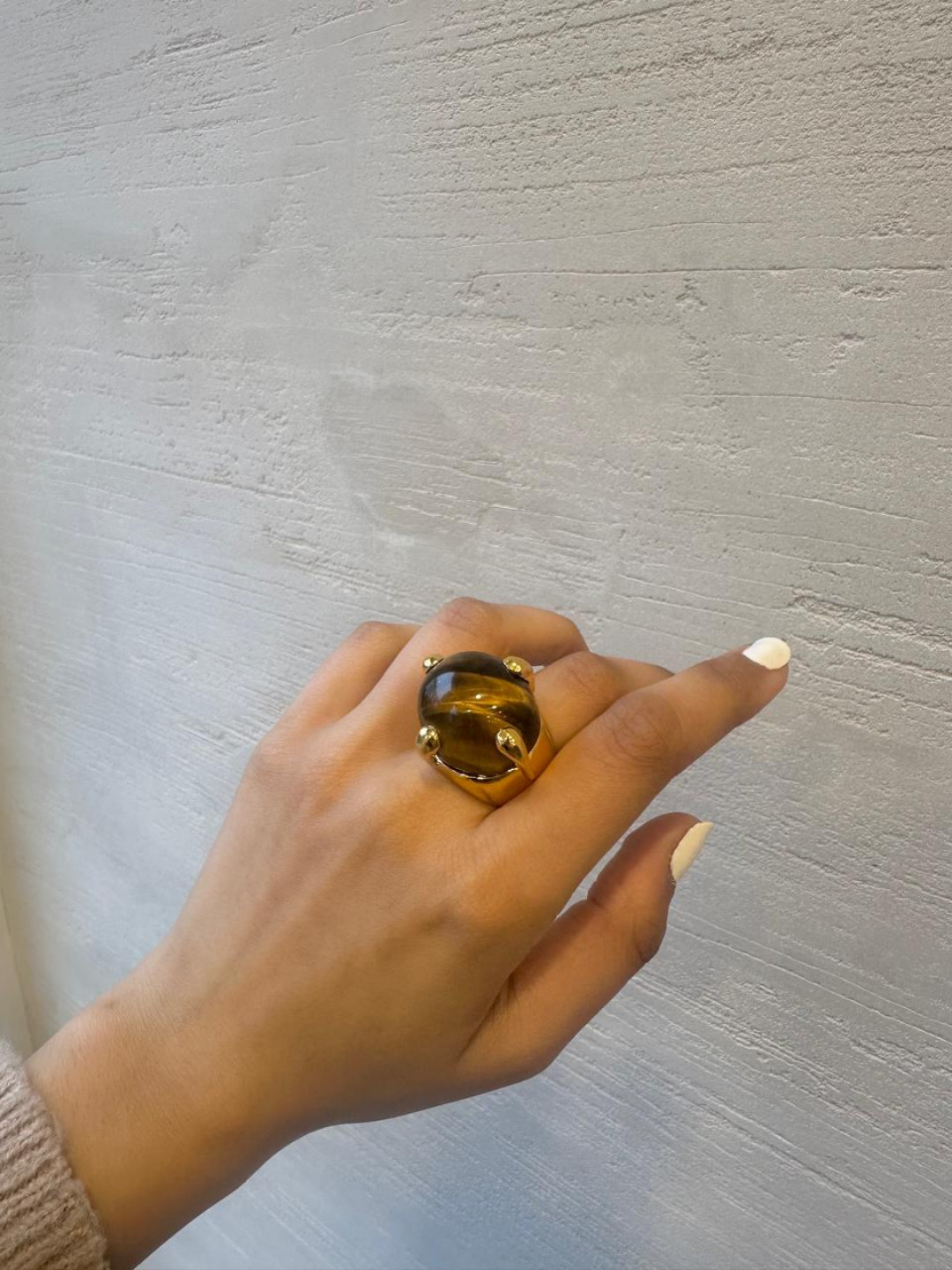 Tiger Eye Set Chrissie Ring by Tay Jewellery on curated-crowd.com