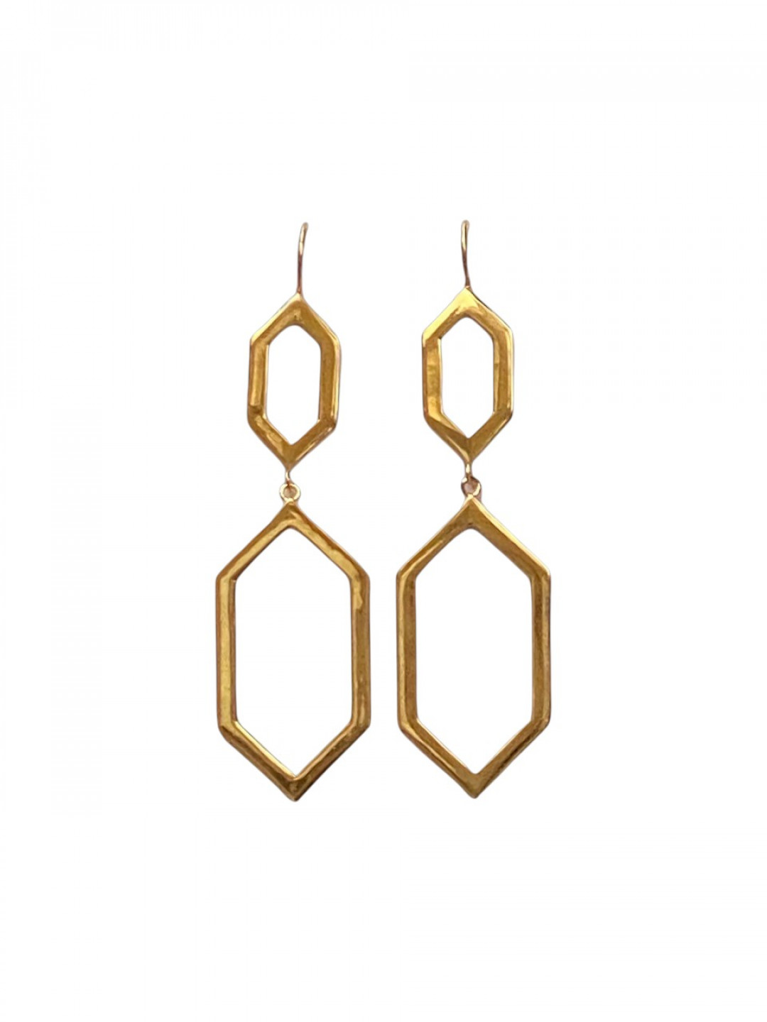 Ottoman Twin Panel Eardrops by Tay Jewellery on curated-crowd.com