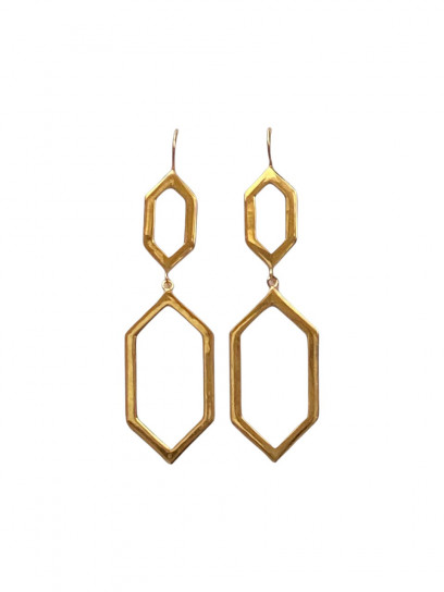 Ottoman Twin Panel Eardrops by Tay Jewellery on curated-crowd.com