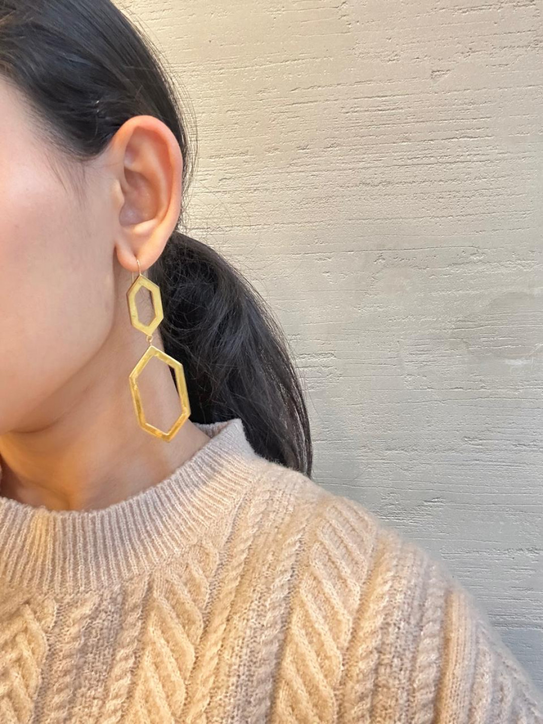 Ottoman Twin Panel Eardrops by Tay Jewellery on curated-crowd.com