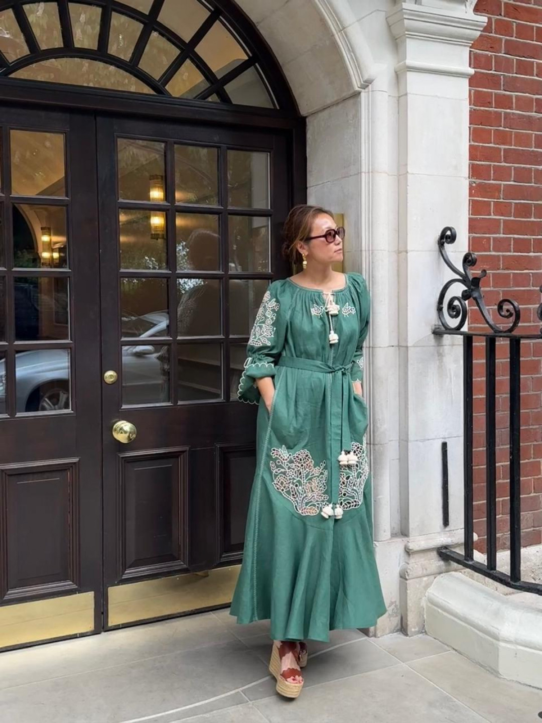Tree Of Life Green Maxi Dress by FOBERINI on curated-crowd.com