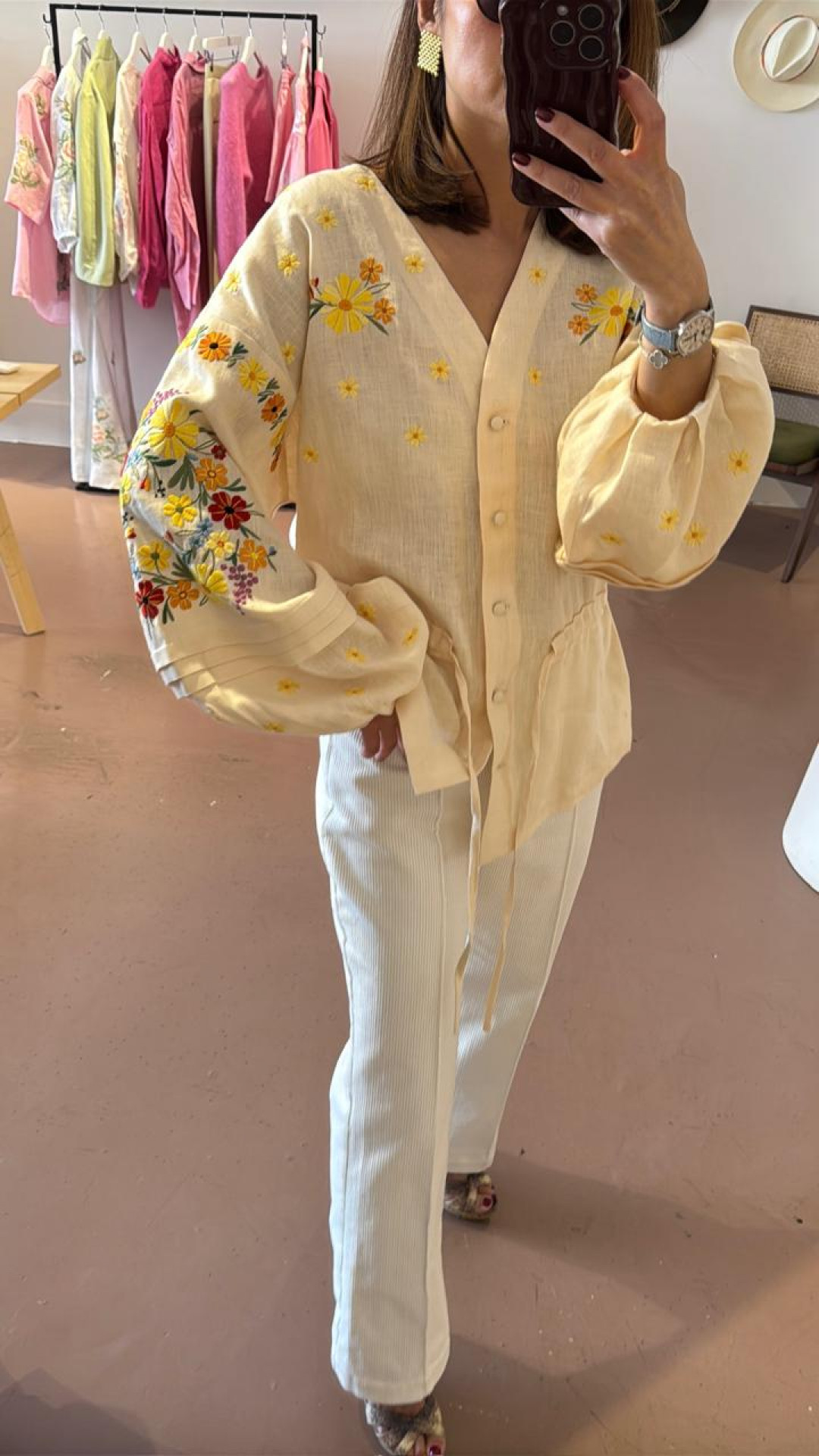 Light Linen Embroidered shirt 'Budzhak' by Etnodim on curated-crowd.com