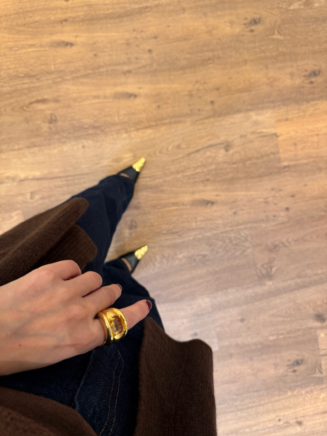 Sugarloaf Cabochon Citrine Set Octavia Ring by Tay Jewellery on curated-crowd.com