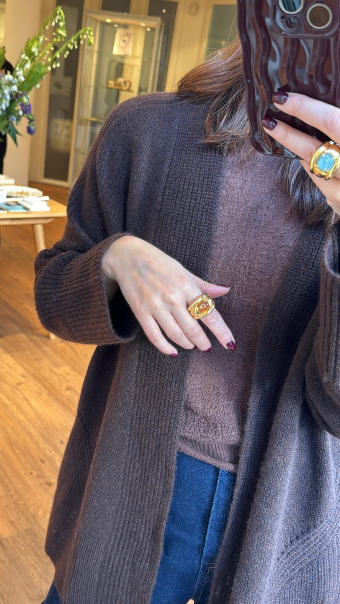 Sugarloaf Cabochon Citrine Set Octavia Ring by Tay Jewellery on curated-crowd.com