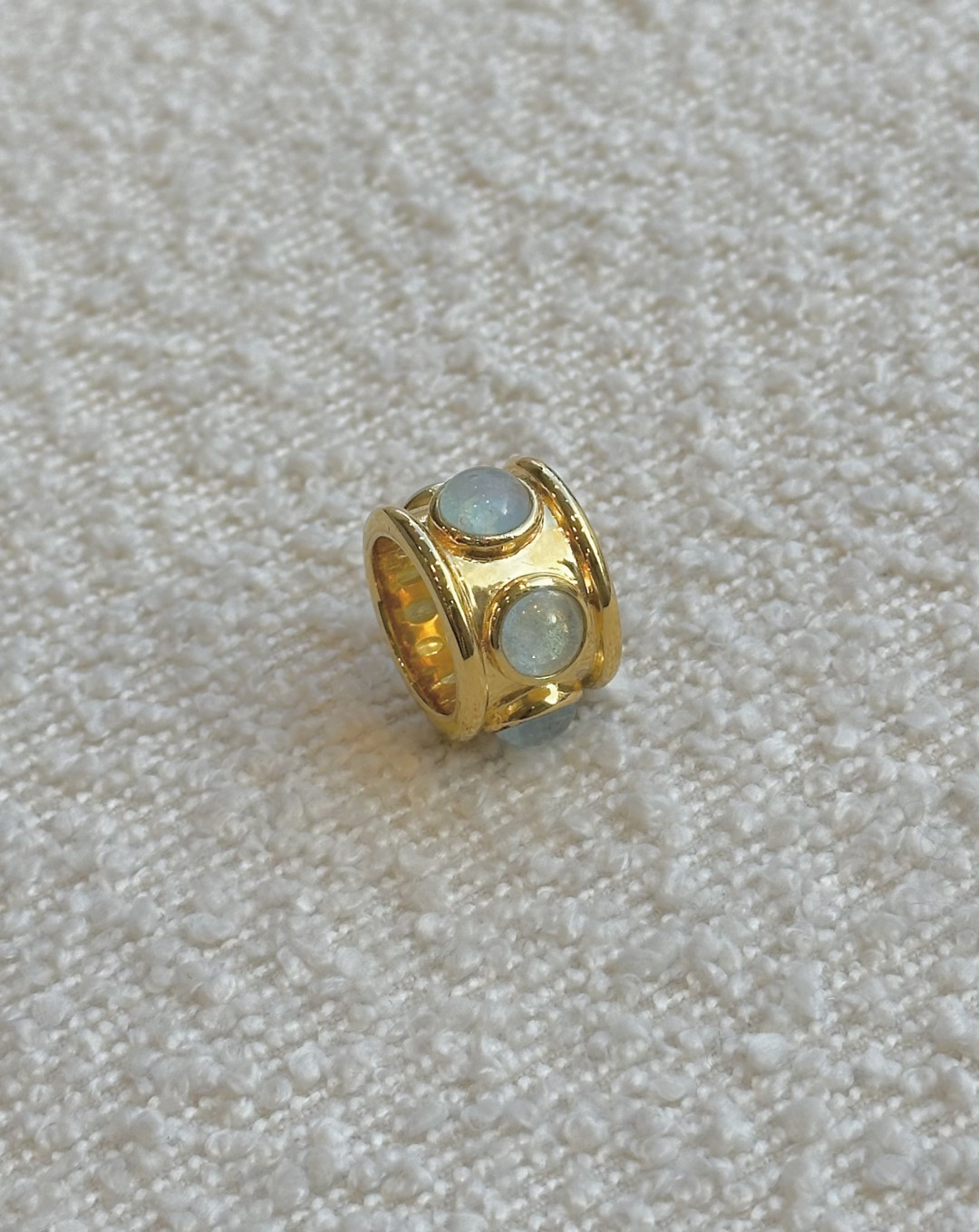 Aquamarine Set Guinevere Ring by Tay Jewellery on curated-crowd.com