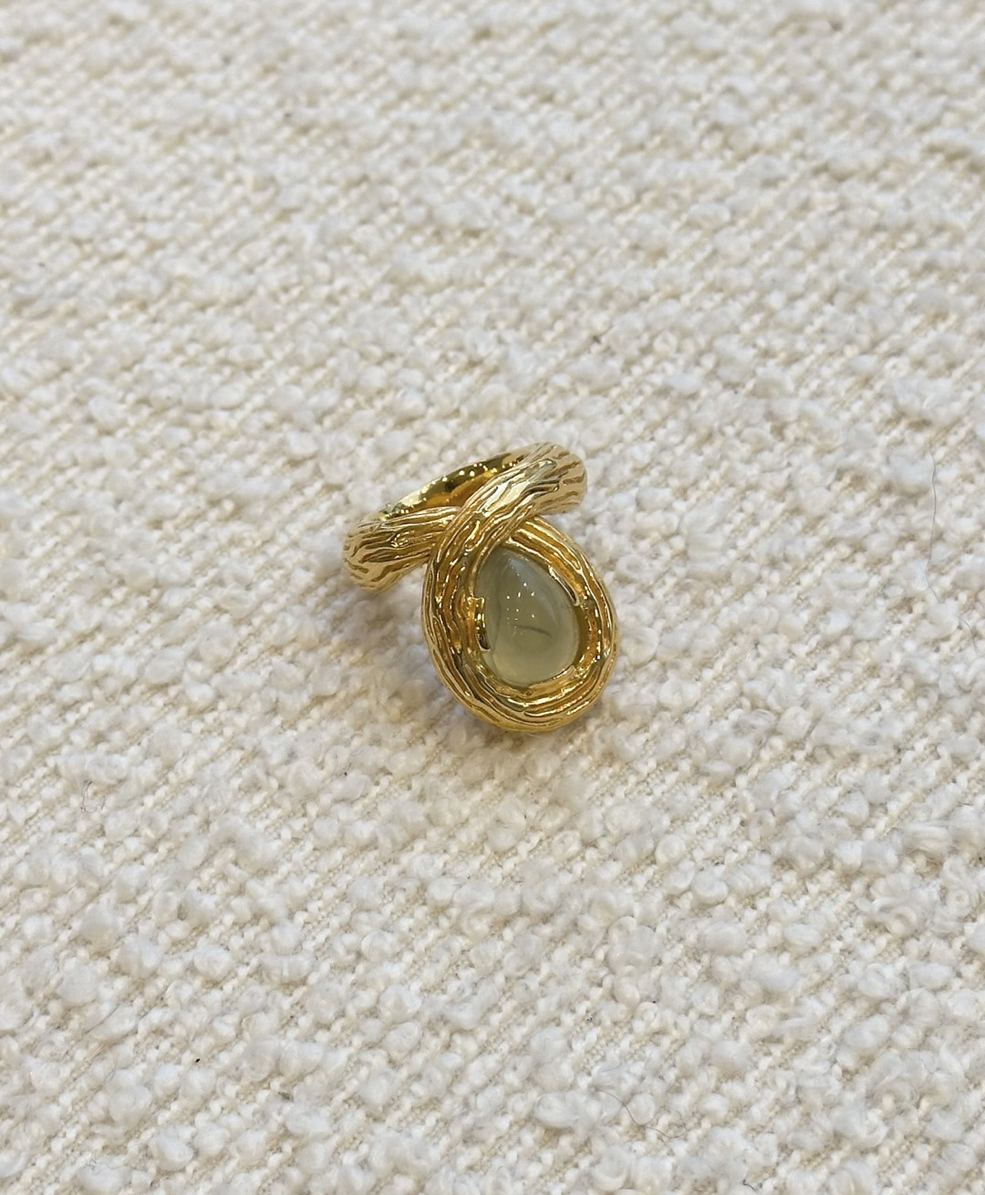 Prehnite Set Talia Ring by Tay Jewellery on curated-crowd.com