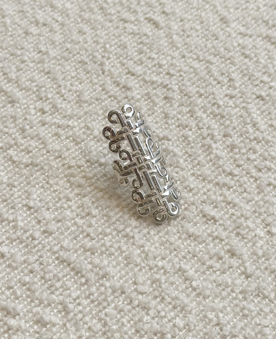 Interwoven Coptic Motif Panel Ring by Tay Jewellery on curated-crowd.com