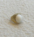 White Onyx Chiselled Ring by Tay Jewellery on curated-crowd.com