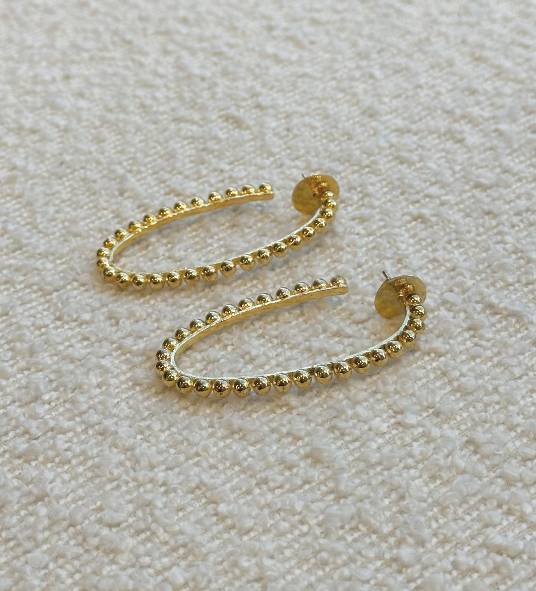 Large Nazreen Ear Hoops Earrings by Tay Jewellery on curated-crowd.com