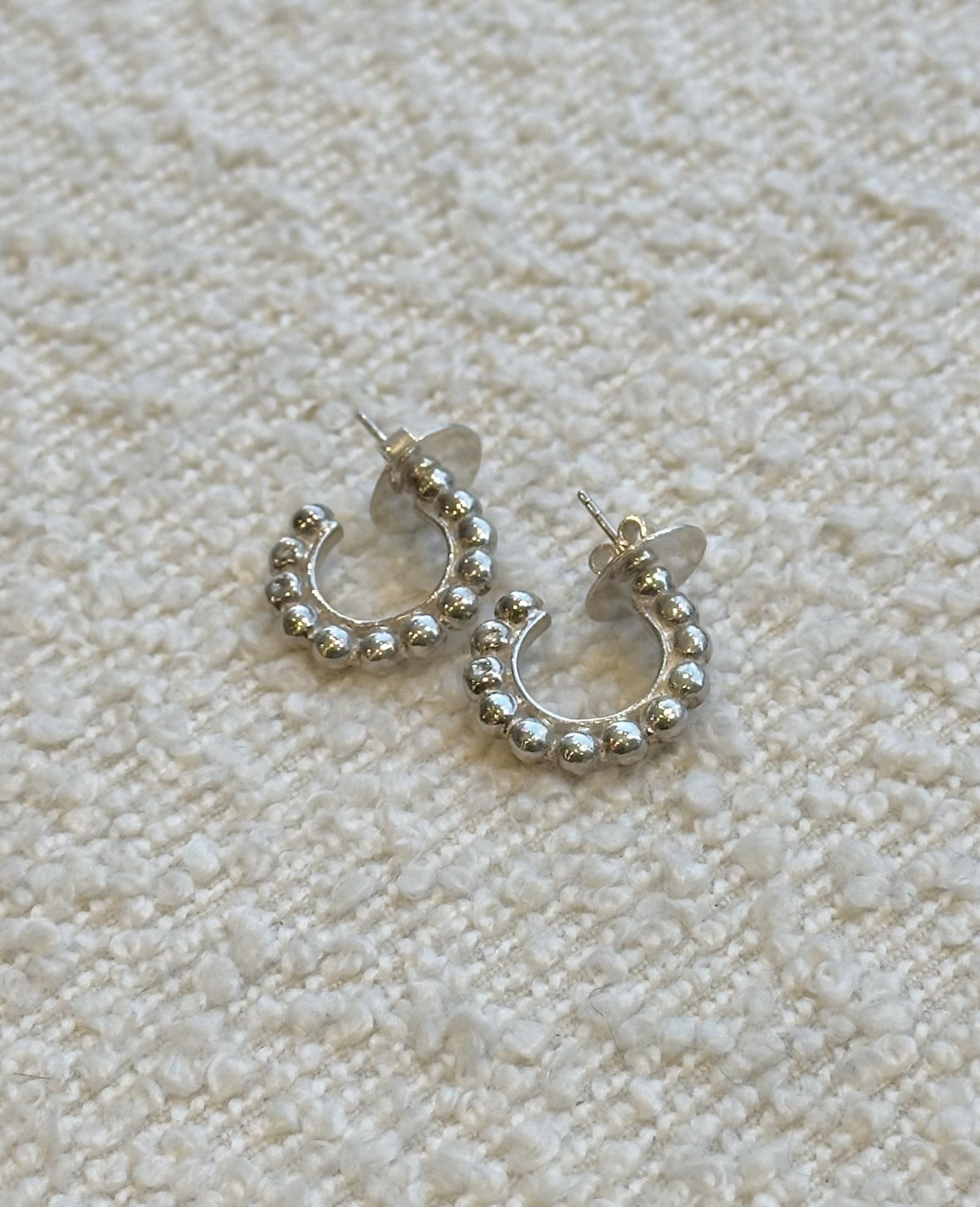 Small Nazreen Ear Hoop Earrings by Tay Jewellery on curated-crowd.com