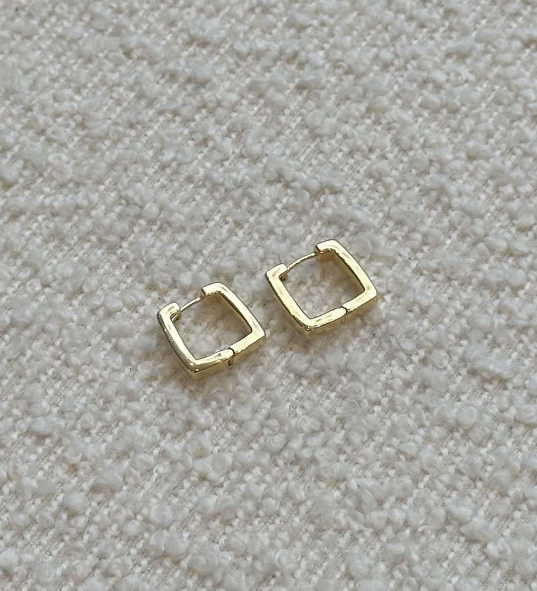Square Hinged Ear Hoops Earring by Tay Jewellery on curated-crowd.com