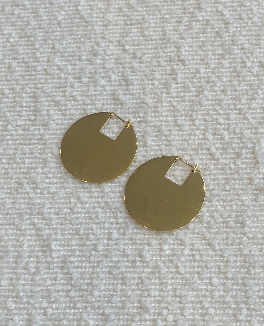 Large Disc Earrings by Tay Jewellery on curated-crowd.com