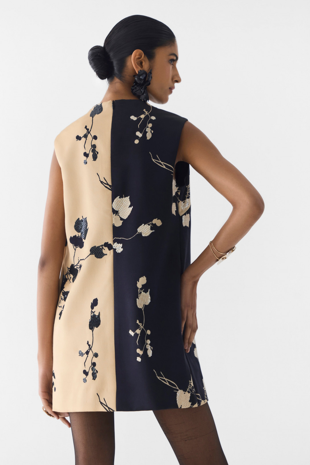 Sakura Half and Half Dress by Studio Rigu on curated-crowd.com