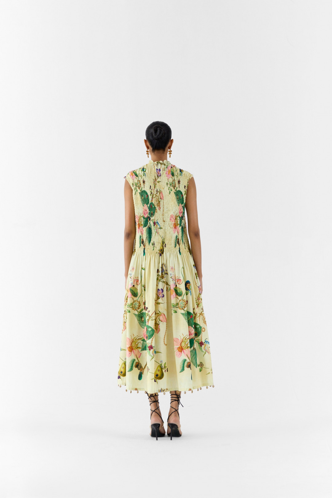Blossom Ruching Dress by Studio Rigu on curated-crowd.com