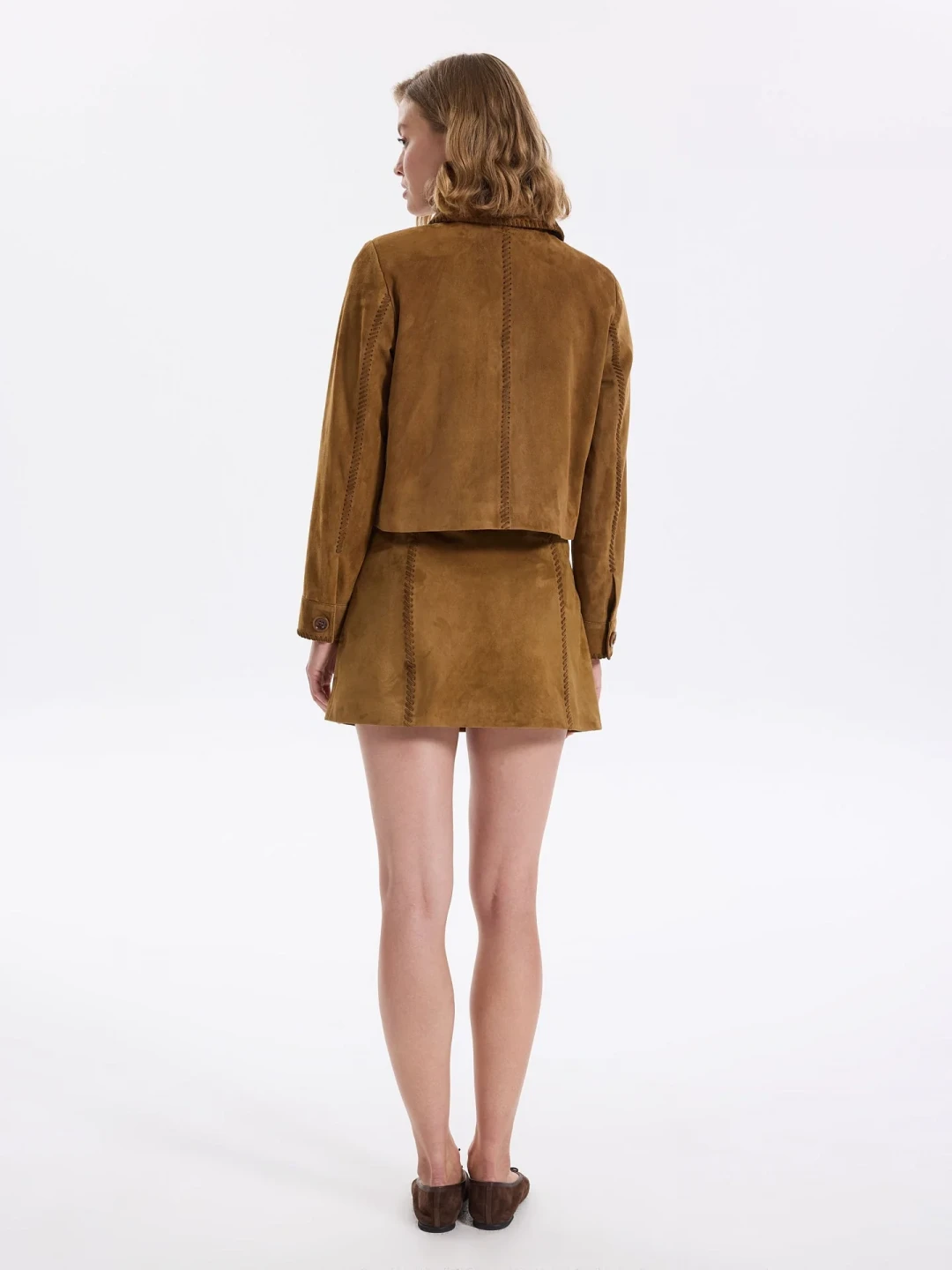 Border Leather Jacket by Faraway on curated-crowd.com