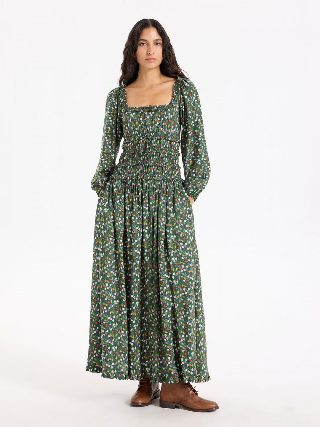 Roisin Dress with Celtic Flowers by Faraway on curated-crowd.com