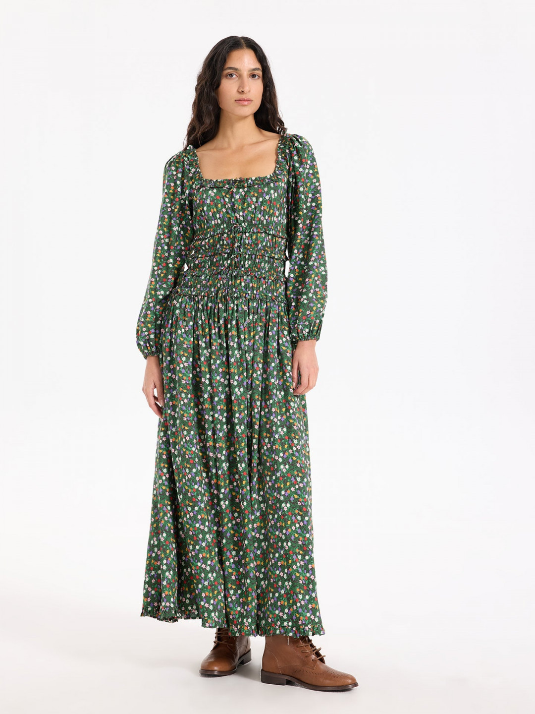 Roisin Dress with Celtic Flowers by Faraway on curated-crowd.com