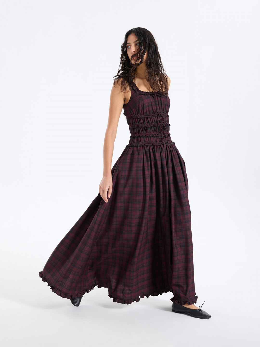 Dawa Dress in Red and Black by Faraway on curated-crowd.com