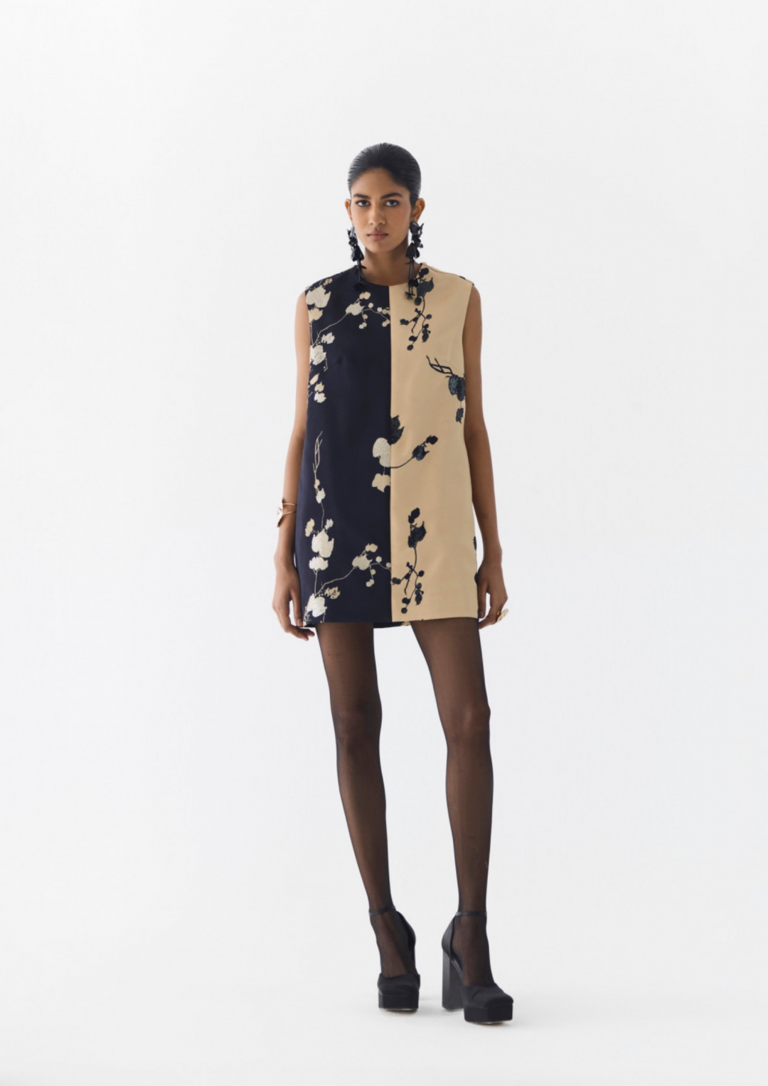 Sakura Half and Half Dress by Studio Rigu on curated-crowd.com