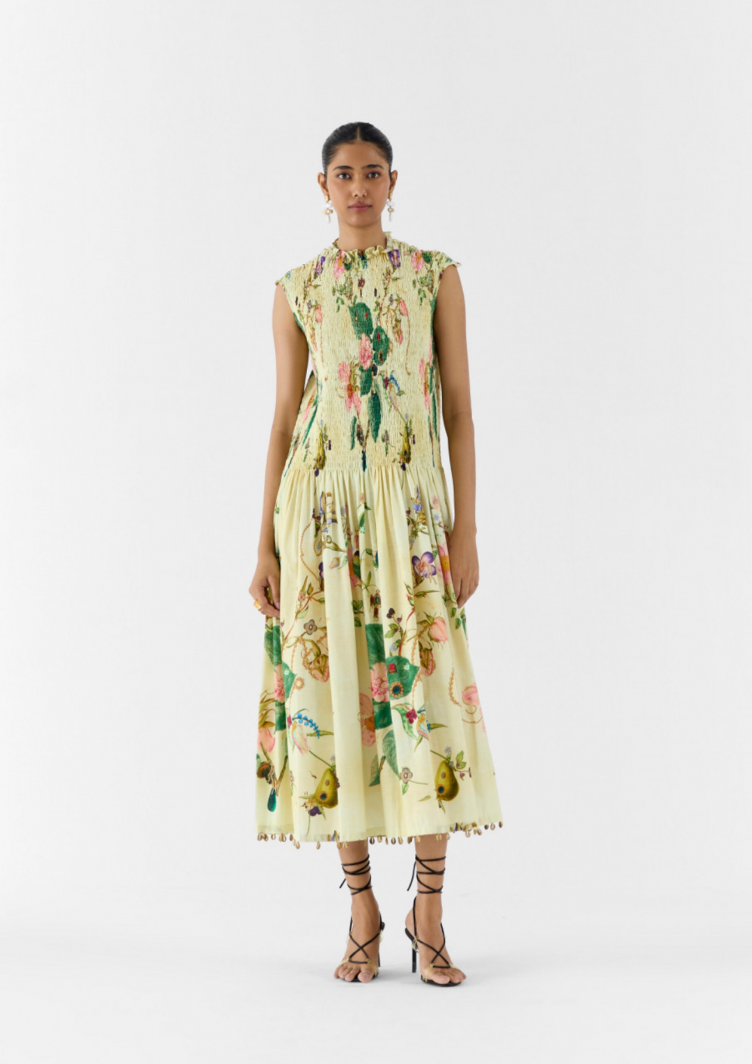 Blossom Ruching Dress by Studio Rigu on curated-crowd.com