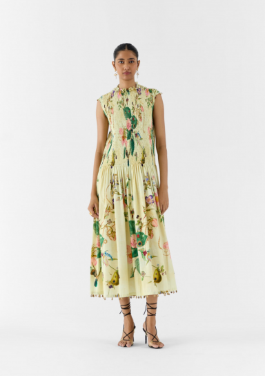 Blossom Ruching Dress by Studio Rigu on curated-crowd.com
