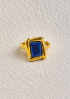 Lapis Set Oblong Wrapover Bezel Ring by Tay Jewellery on curated-crowd.com