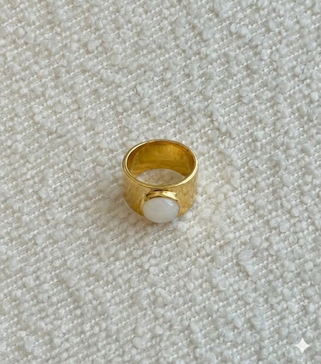 Rainbow Moonstone Set-Pinky Ring by Tay Jewellery on curated-crowd.com