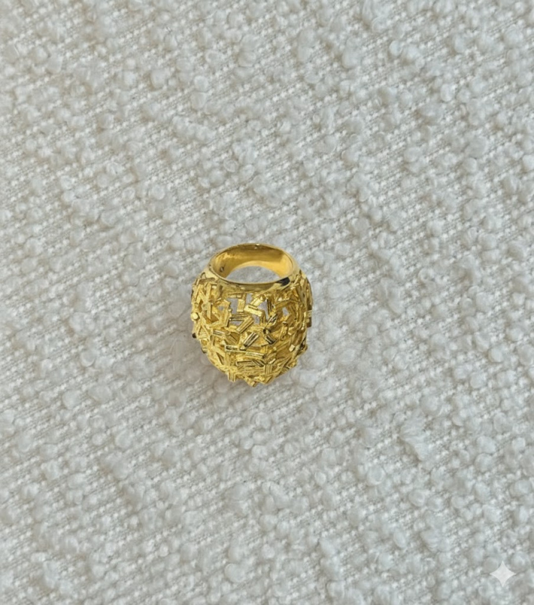 Abstract Stick Ring Gold by Tay Jewellery on curated-crowd.com