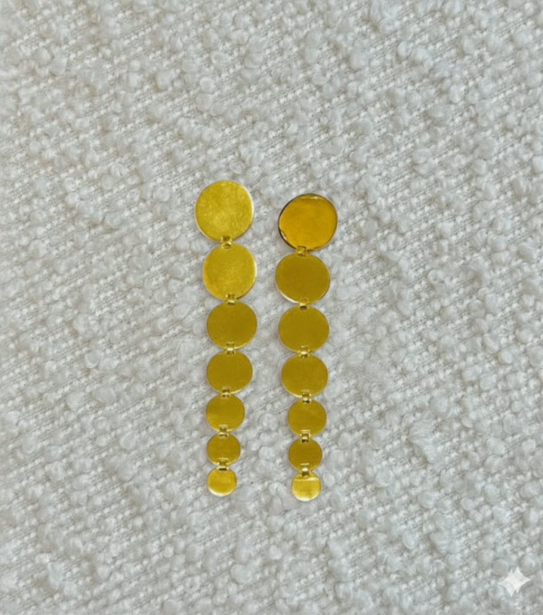 Graduated Disc Eardrops by Tay Jewellery on curated-crowd.com