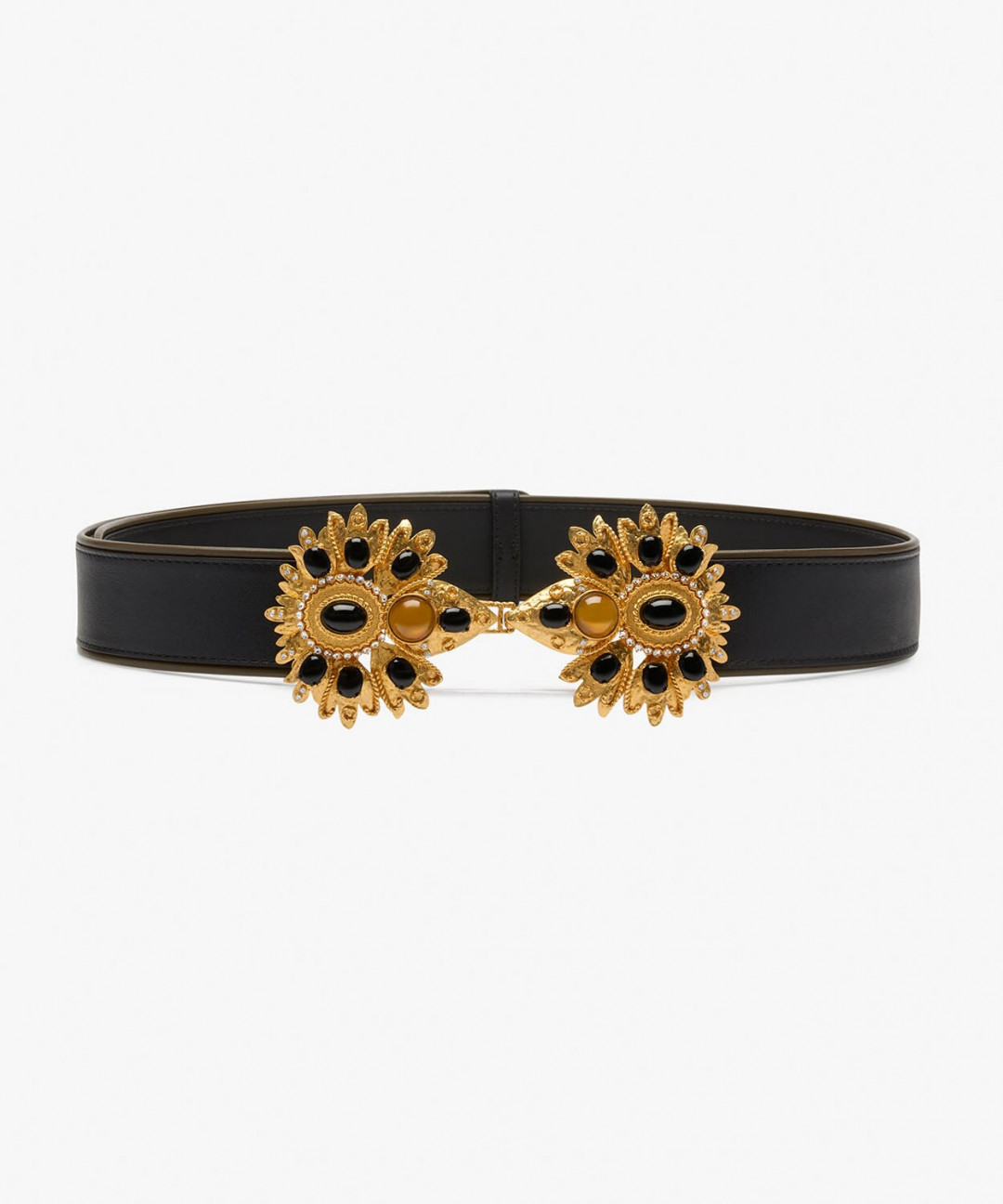 Desert Rose Leather Belt by Sonia Petroff on curated-crowd.com