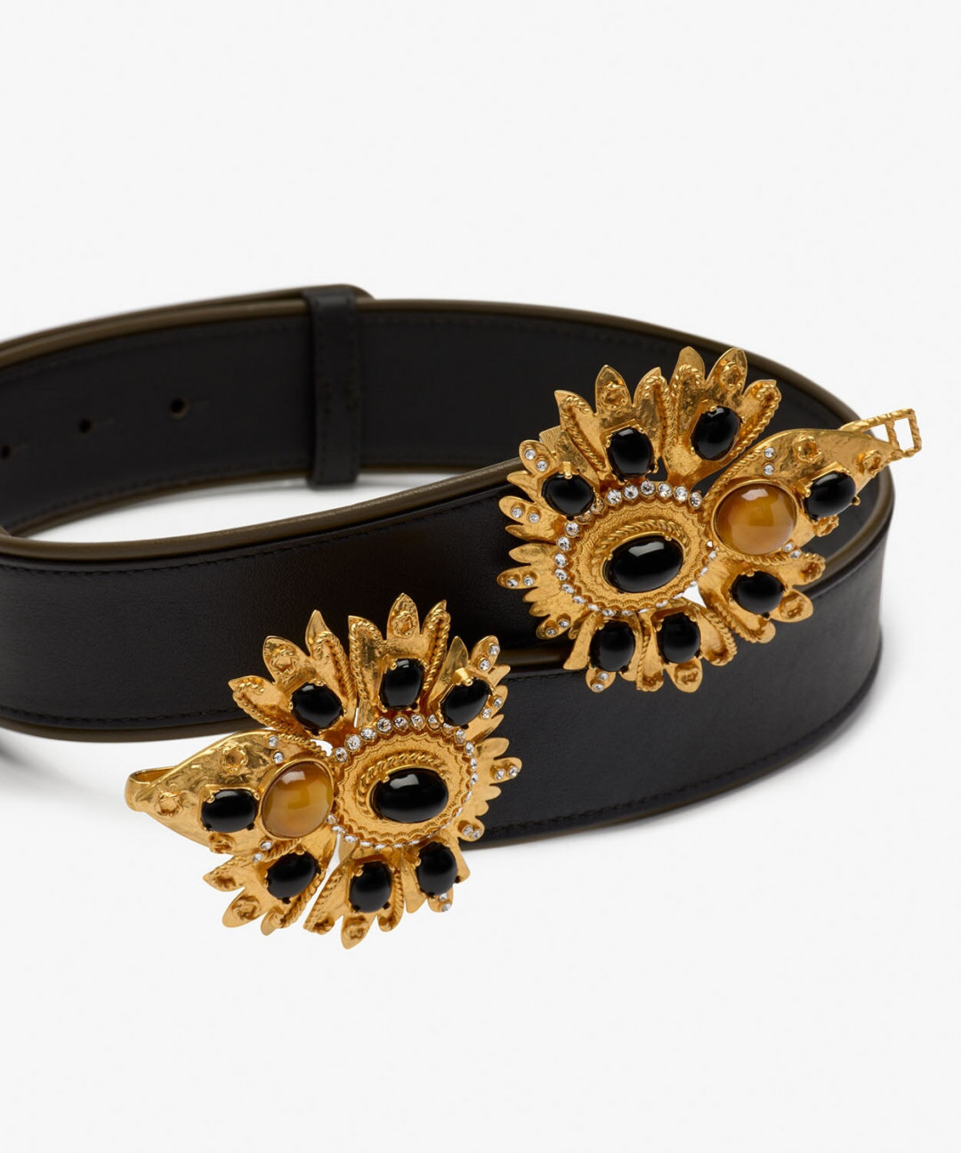 Desert Rose Leather Belt by Sonia Petroff on curated-crowd.com