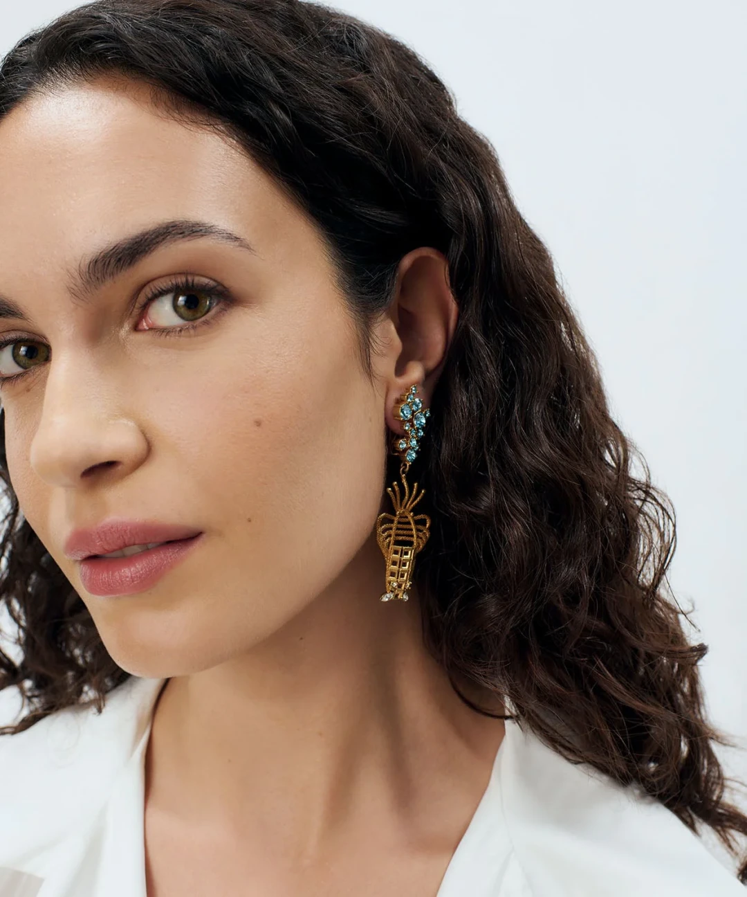 Lobster Earrings Clip by Sonia Petroff on curated-crowd.com