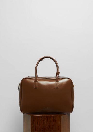 Work Bag in Mocha Brown by Folklore on curated-crowd.com