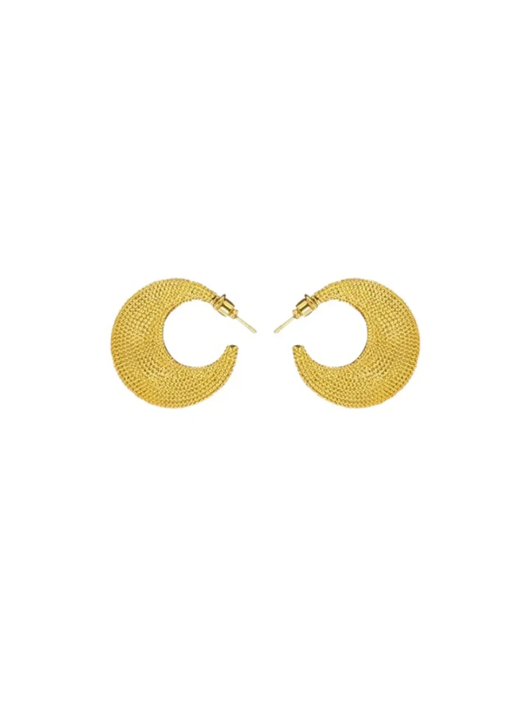 Luna Earrings Gold by Jessica K on curated-crowd.com