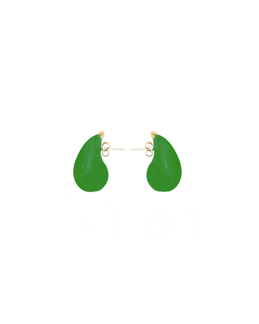Teardrop Earrings Green by Jessica K on curated-crowd.com