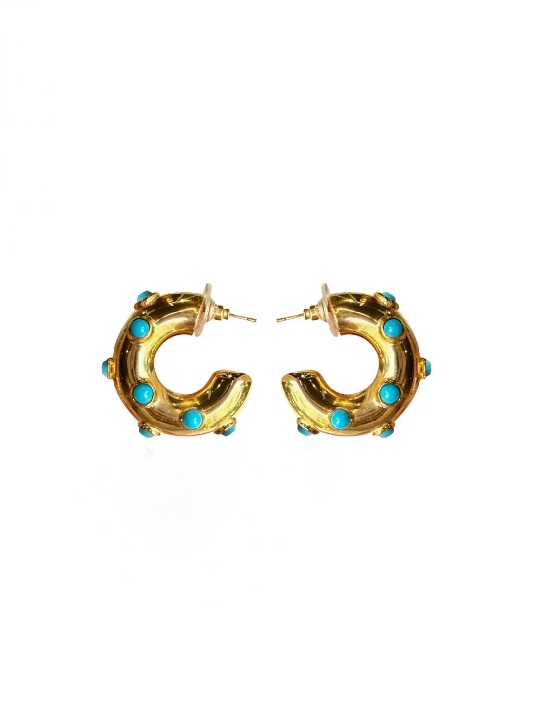 Mini Loopi Turquoise Earrings by Jessica K on curated-crowd.com