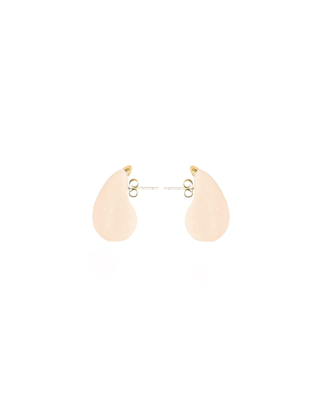 Teardrop Earrings Nude by Jessica K on curated-crowd.com