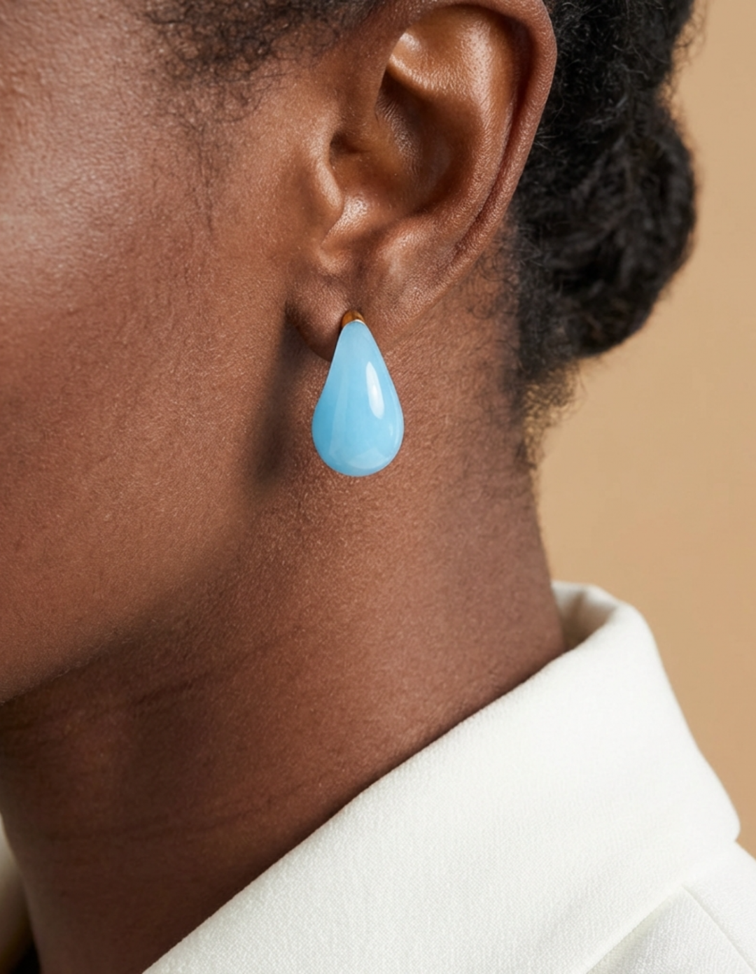 Teardrop Earrings Turquoise by Jessica K on curated-crowd.com