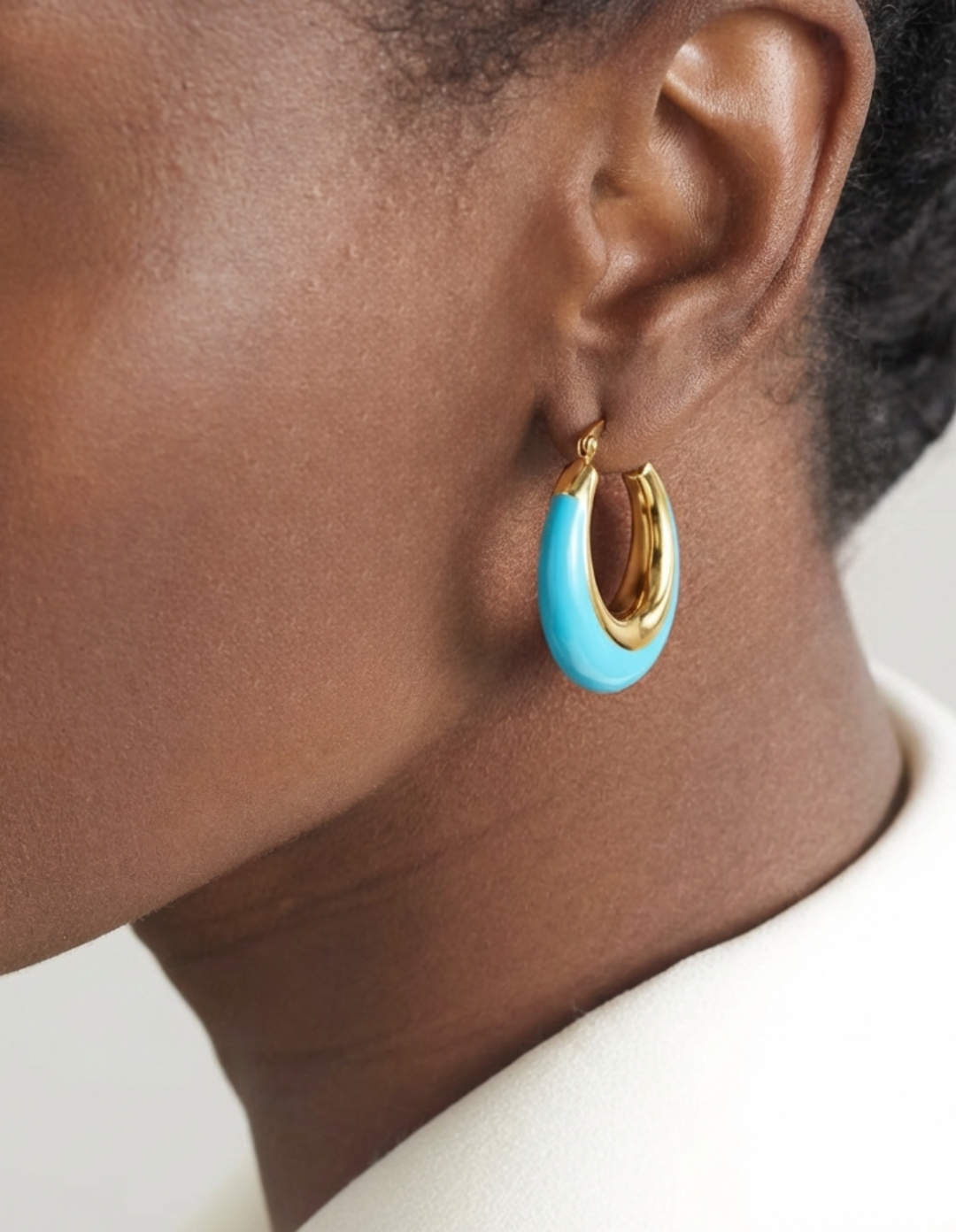 Bloop Earrings Turquoise by Jessica K on curated-crowd.com