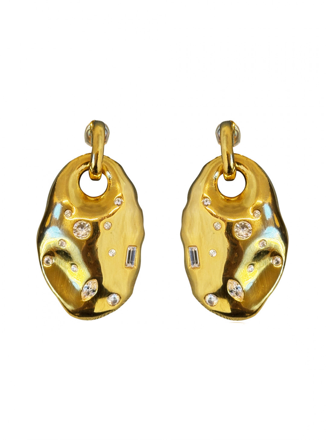 Osiris Gold Earrings by Jessica K on curated-crowd.com