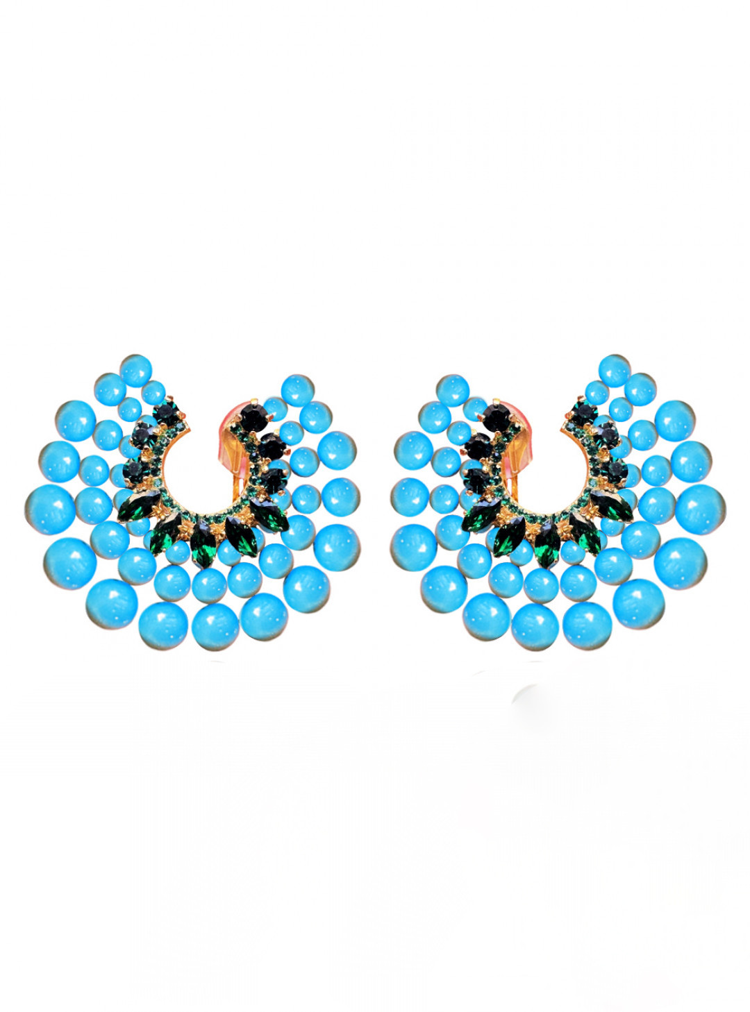 Rainbow Turquoise/Emerald Earrings by Jessica K on curated-crowd.com