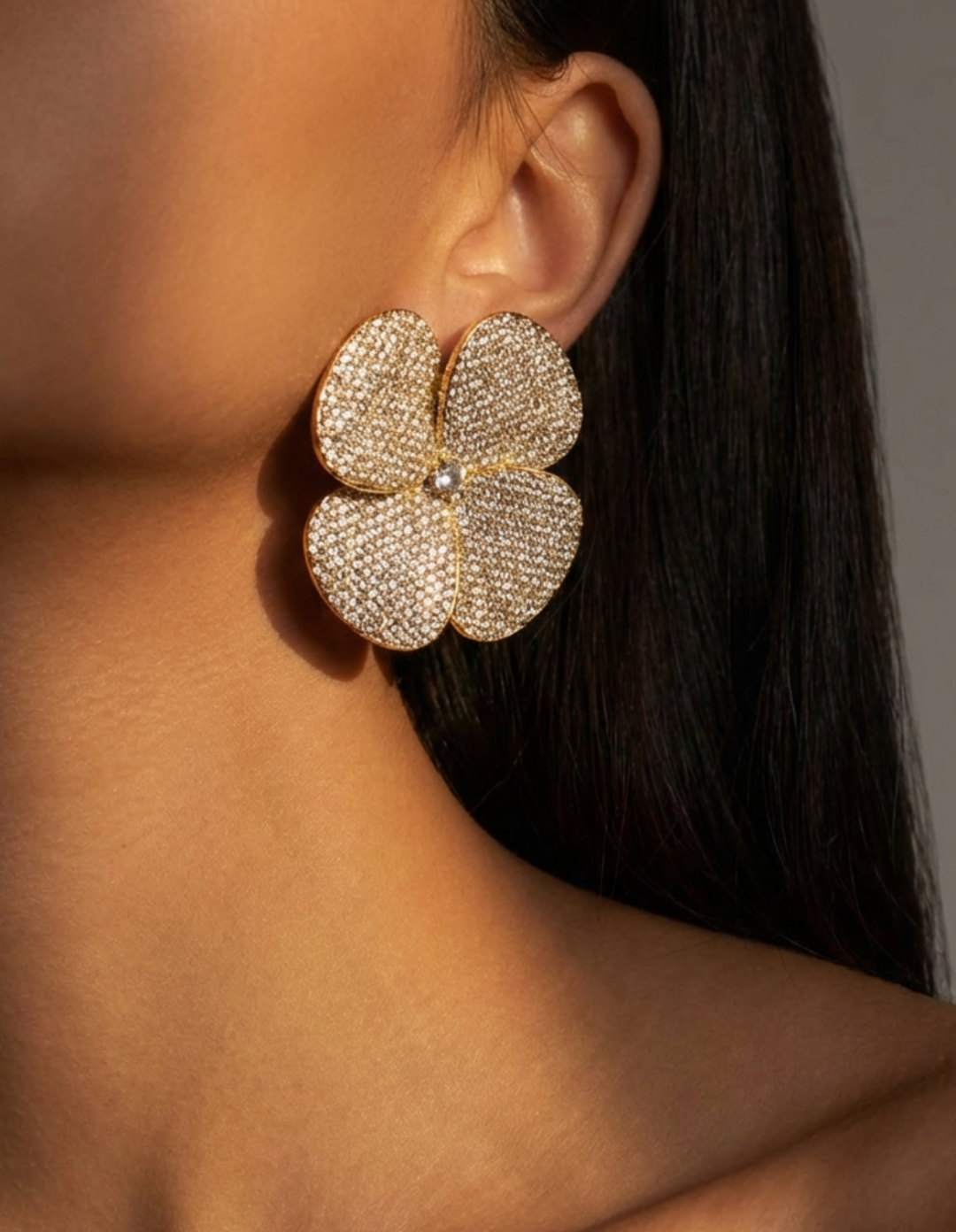 Lily Earrings Gold by Jessica K on curated-crowd.com