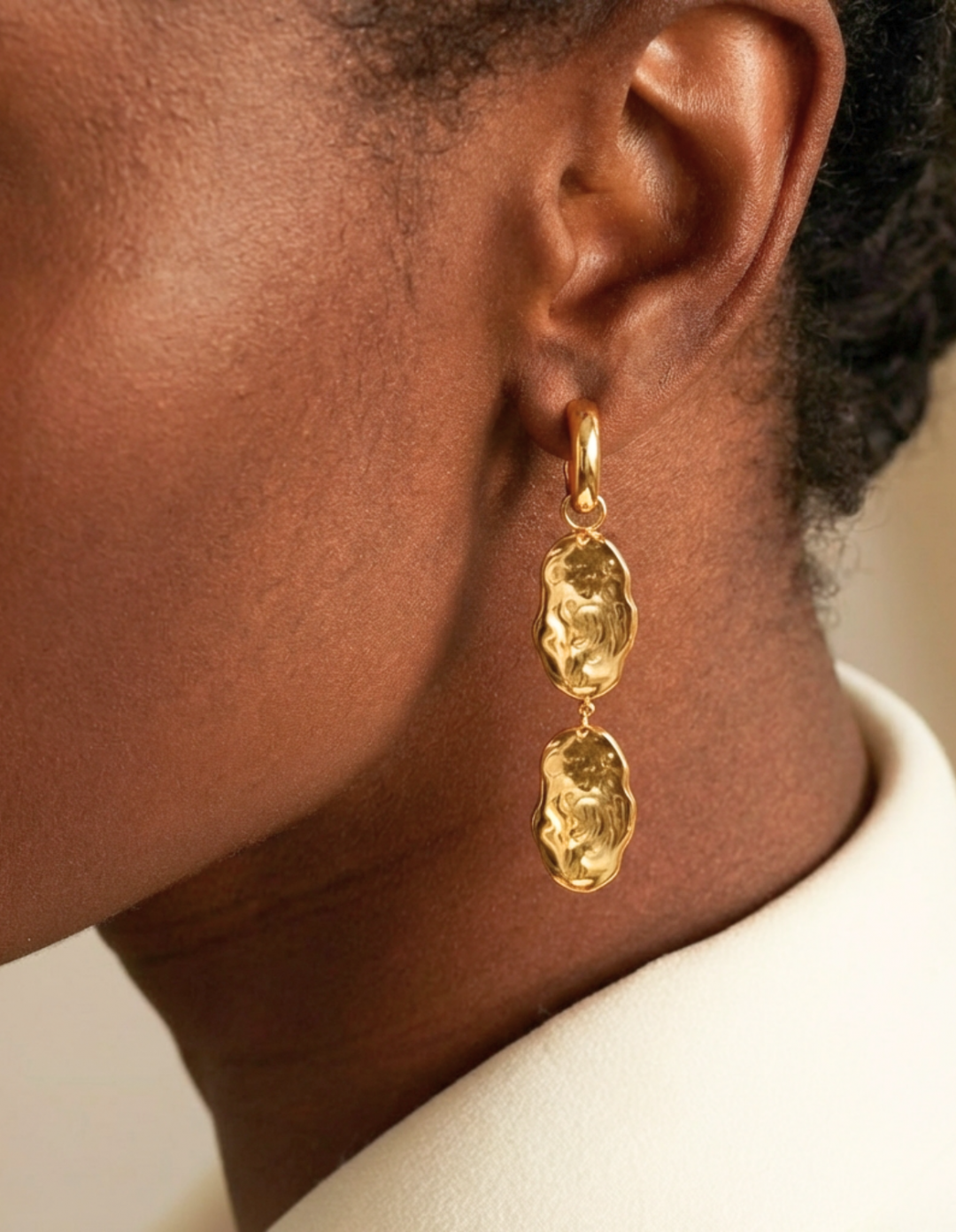 Shiba Gold Earrings by Jessica K on curated-crowd.com