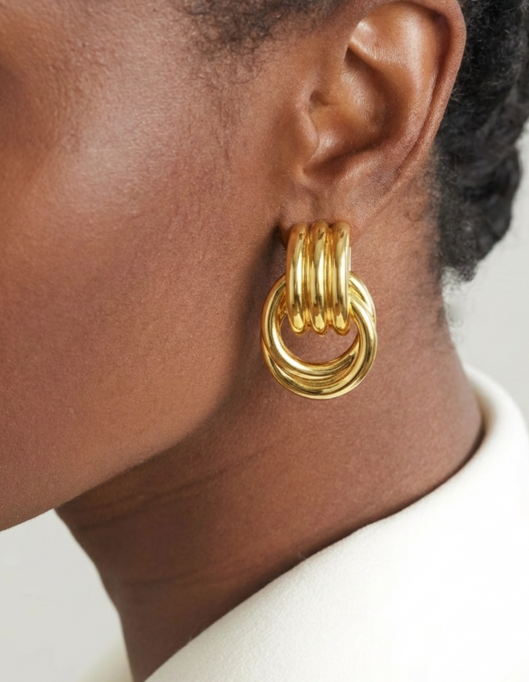 Adonia Gold Earrings by Jessica K on curated-crowd.com