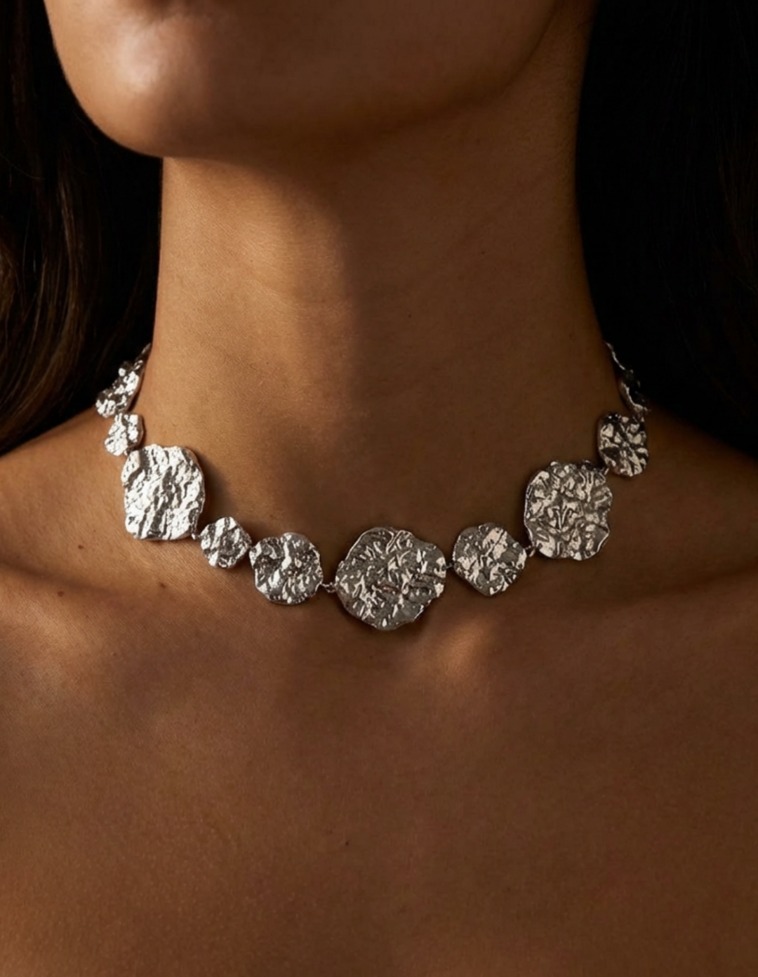 Zuri Choker Silver by Jessica K on curated-crowd.com
