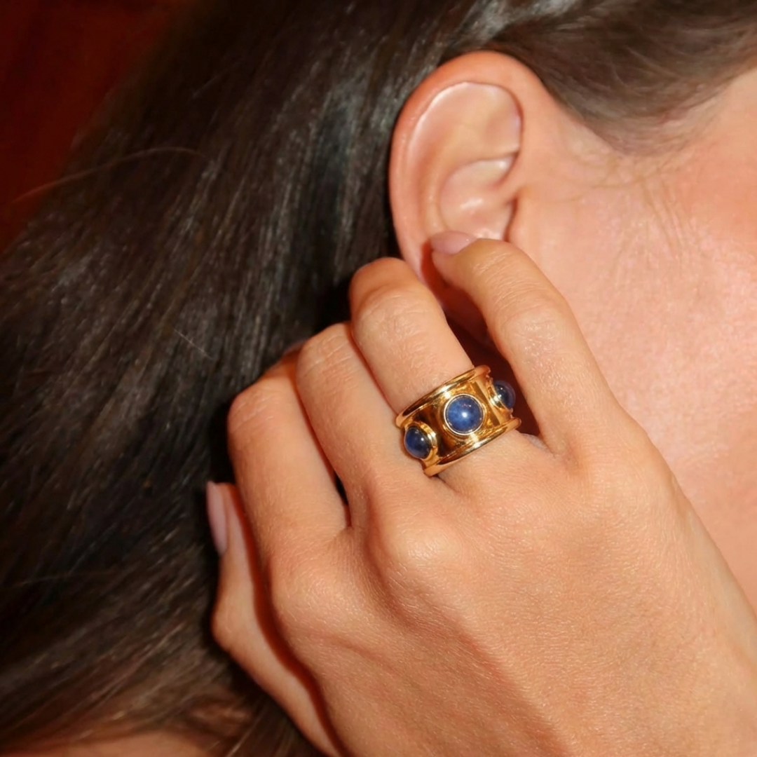 Kyanite Set Guinevere Ring by Tay Jewellery on curated-crowd.com